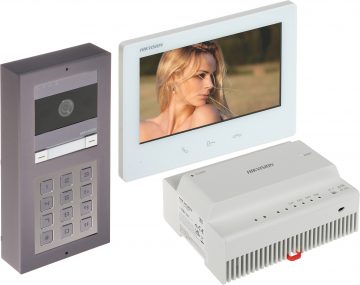 VIDEO DOMOFONA KOMPLEKTS DS-KIS704EY-ACW2/ALUMINUM HikvisionVIDEO DOMOFONA KOMPLEKTS DS-KIS704EY-ACW2/ALUMINUM Hikvision