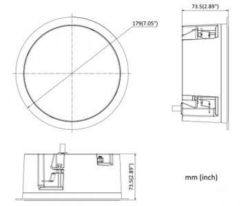 TĪKLA GRIESTU SKAĻRUNIS DS-QAZ1203G1-BE 3 W Hikvision