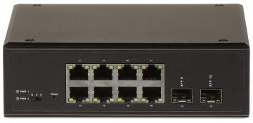 INDUSTRIĀLAIS PĀRSLĒGS POE GTX-PLM1-10-8G2SFP 8-PORTU SFP