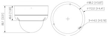 AHD, HD-CVI, HD-TVI, PAL PRETVANDĀLISMA KAMERA HAC-HDBW1200EA-0280B-S6 - 1080p 2.8 mm DAHUA