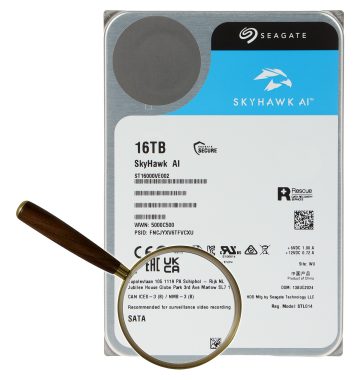 VDIGITAL VIDEO ĮRAŠYMO DISKAS HDD-ST16000VE002 16TB 24/7 SkyHawk AI SEAGATE