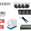 MONITORINGA KOMPLEKTS HIK-NVR08-8IPCBT 8 KAMERAS + DVR Hikvision