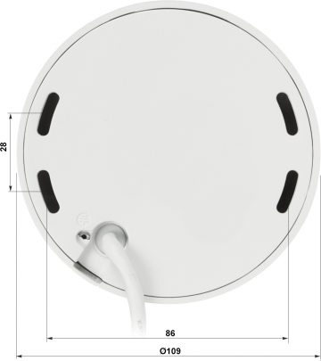 Антивандальная IP-камера IPC-HDBW2449F-AS-IL-0280B WizSense Smart Dual Light - 4 Мп 2,8 мм DAHUA