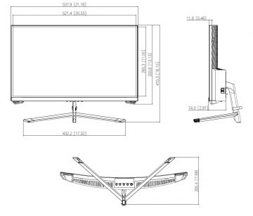 MONITORIAUS HDMI, DP, GARSO LM24-E230C 23,6 colio DAHUA