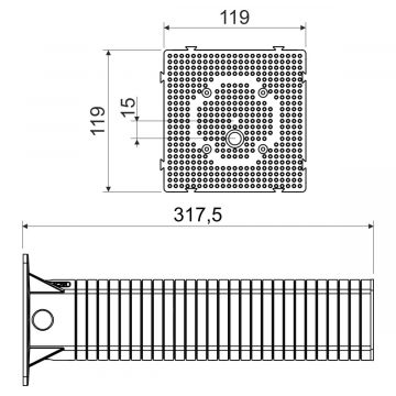 SILTUMIZOLĀCIJAI PAREDZĒTA MONTĀŽAS PLĀKSNE MDZ-300-KB KOPOS SILTUMIZOLĀCIJAI PAREDZĒTA MONTĀŽAS PLĀKSNE MDZ-300-KB KOPOS