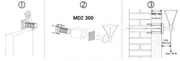 SILTUMIZOLĀCIJAI PAREDZĒTA MONTĀŽAS PLĀKSNE MDZ-300-KB KOPOS SILTUMIZOLĀCIJAI PAREDZĒTA MONTĀŽAS PLĀKSNE MDZ-300-KB KOPOS