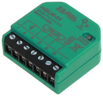 VIEDAIS LED APGAISMOJUMA KONTROLIERIS MSLW-01 Wi-Fi, 12 ... 24 V DC ZAMEL VIEDAIS LED APGAISMOJUMA KONTROLIERIS MSLW-01 Wi-Fi, 12 ... 24 V DC ZAMEL