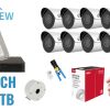 MONITORINGA KOMPLEKTS UNV-NVR08-8IPCB 8 KAMERAS + DVR UNIVIEW
