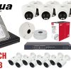 MONITORINGA KOMPLEKTS DAHUA-NVR16-16IPCTB 16 KAMERAS + DVR DAHUA