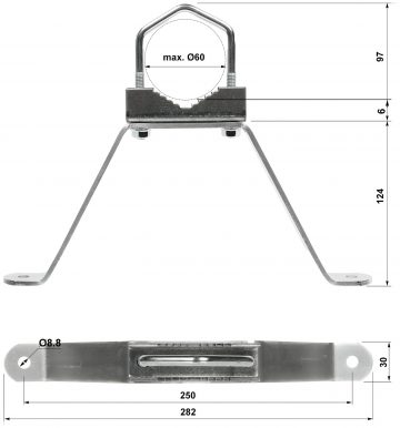 WALL/MASONRY CLAMP OMM-60L13