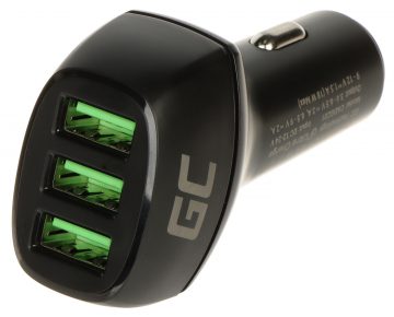 USB AUTOMAŠĪNAS LĀDĒTĀJS POWER-RIDE/54W-GC Green CellUSB AUTOMAŠĪNAS LĀDĒTĀJS POWER-RIDE/54W-GC Green Cell
