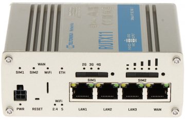 PIEKĻUVES PUNKTS 4G LTE +ROUTER RUTX11 Dual SIM Bluetooth BLE, Wi-Fi 5, 2.4 GHz, 5 GHz, 867 Mbps Teltonika