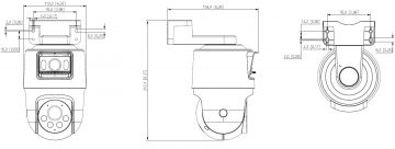 ĀRĒJĀ PT IP ROTĀCIJU KAMERA SDT2A200-2F-NB-A-PV WizSense Smart Dual Light - 1080p 4 mm DAHUA
