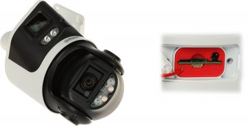 VÄLIS-IP-ROTARY-KAAMERA SDT3E410-8P-MB-A-PV1 PANORAMIC TiOC WizSense Smart Dual Light - 3,7 Mpx, 8 Mpx 4 ... 40 mm, 2 X 2,8 mm DAHUA