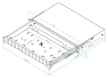 OPTISKĀS ŠĶIEDRAS SADALES KASTE TFDP-19-1U-12D-SC-G STALFLEX OPTISKĀS ŠĶIEDRAS SADALES KASTE TFDP-19-1U-12D-SC-G STALFLEX