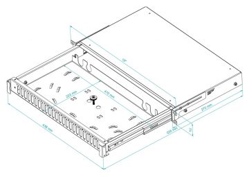 OPTISKĀS ŠĶIEDRAS SADALES KASTE TFDP-19-1U-24D-SC-B STALFLEX OPTISKĀS ŠĶIEDRAS SADALES KASTE TFDP-19-1U-24D-SC-B STALFLEX