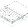 OPTISKĀS ŠĶIEDRAS SADALES KASTE TFSP-19-1U-24S-SC-B STALFLEX OPTISKĀS ŠĶIEDRAS SADALES KASTE TFSP-19-1U-24S-SC-B STALFLEX