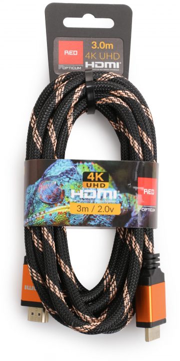 Opticum RED 4K UHD HDMI-HDMI kabelis - 3 m (v2.0)