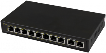 POE SWITCH PULSAR SG108 10-PORT (8xPoE + 2xUPLINK)POE SWITCH PULSAR SG108 10-PORT (8xPoE + 2xUPLINK)