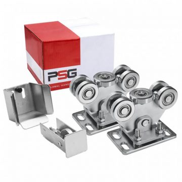 Ratiņu komplekts PSG 60.00P.80 bīdāmajiem vārtiem ar sliedēm 80x80x5 mm