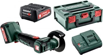 Аккумуляторная угловая шлифовальная машина Metabo PowerMaxx CC 12 BL с зарядным устройством на 2x2 А·ч