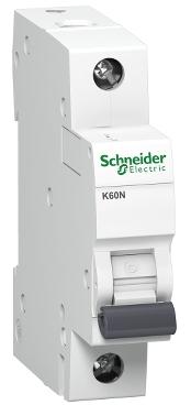 Strāvas pārslodzes slēdžiem 1P B 25A 6kA AC K60N A9K01125, Schneider