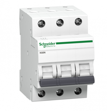 Strāvas pārslodzes slēdžs 3P C 20A 6kA AC K60N A9K02320, Schneider