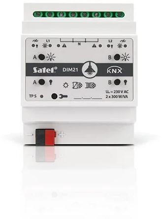 SATEL KNX 2-kanālu regulēšanas pults KNX-DIM21SATEL KNX 2-kanālu regulēšanas pults KNX-DIM21