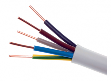 YDY 450/750V 5x2,5mm2 100m MERCOR apaļās stieples elektriskais kabelis