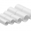 Cietā, taisnā cauruļu savienojuma savienojums BALTS ZPL-20 (PACK of 100 gab.)