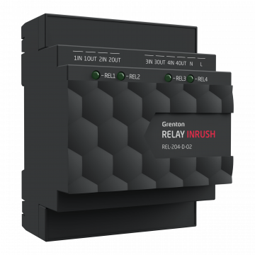 Releji 4HP INRUSH Grenton apgaismojuma modulis