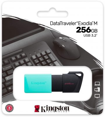 Kingston Data Traveler Exodia M 256 GB USB3.2 Gen1 atmintinė