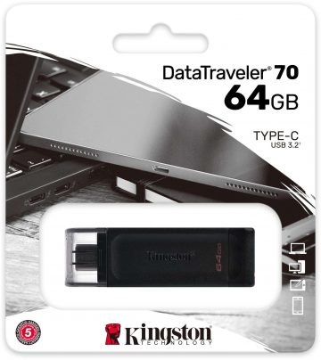 Kingston DataTraveler DT70/64GB USB-C zibatmiņas disks