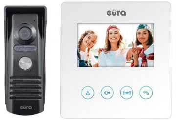 EURA VDP-52A3 "ATIRA" video durvju ieejas sistēma balta