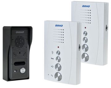 ORNO BRĪVROKU INTERKOMS OR-DOM-RE-920/W 2 UNIPHONESORNO BRĪVROKU INTERKOMS OR-DOM-RE-920/W 2 UNIPHONES