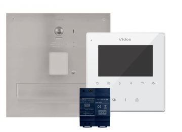 Kastīte ar video interkomu un monitoru VIDOS DUO S1201A-SKM/M1022W Kastīte ar video interkomu un monitoru VIDOS DUO S1201A-SKM/M1022W