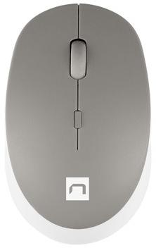 Natec Harrier 2 1600dpi Bluetooth bezvadu pele balta un pelēka