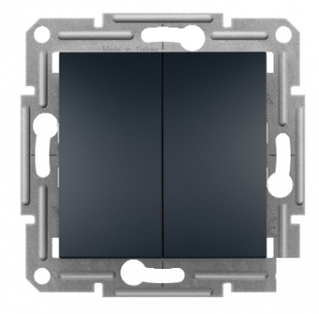 Переключатель Schneider Asfora на два направления без рамки EPH0300371 антрацит
