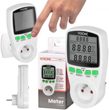 Vientarifu vatmetrs, enerģijas kalkulators VIRONE EM-4