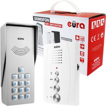 EURA ADP-38A3 ENTRA interkoms balts