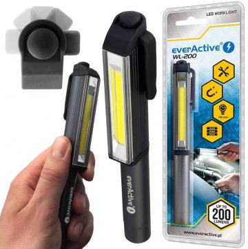 Ülevaatus COB LED töökoja valgus everActive WL-200 3W 200 luumenit IP44 Ülevaatus COB LED töökoja valgus everActive WL-200 3W 200 luumenit IP44