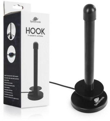 Магнитная антенна DVB-T2 Spacetronik Hook TV USB 30 дБ Double Power Магнитная антенна DVB-T2 Spacetronik Hook TV USB 30 дБ Double Power