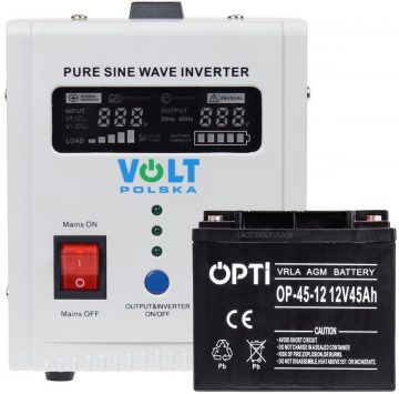 Avarinio maitinimo komplektas 45Ah 500W