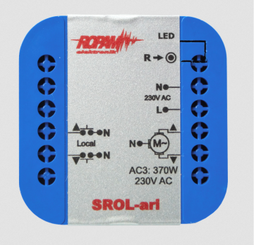 ROPAM SROL-ari wireless, встроенный в гарнитуру контроллер переключателей 230 В переменного тока, амперметр, статус переключателя в приложении и сенсорная панель (-IP-64).ROPAM SROL-ari wireless, встроенный в гарнитуру контроллер переключателей 230 В переменного тока, амперметр, статус переключателя в приложении и сенсорная панель (-IP-64).