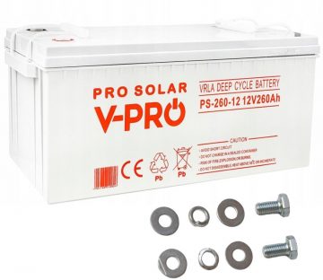 АККУМУЛЯТОР VOLT POLSKA ГЛУБОКОГО ЦИКЛИРОВАНИЯ VPRO SOLAR 12 В 260 Ач VRLA БЕЗ ОБСЛУЖИВАНИЯ АККУМУЛЯТОР VOLT POLSKA ГЛУБОКОГО ЦИКЛИРОВАНИЯ VPRO SOLAR 12 В 260 Ач VRLA БЕЗ ОБСЛУЖИВАНИЯ