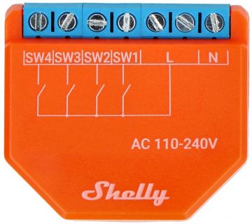 Shelly Plus i4 WIFI ainu kontrolieris/aktivizators