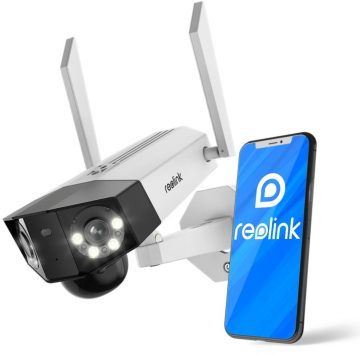 Reolink DUO 2 uzlādējama Wi-Fi 6MP LED 30 m IP kamera