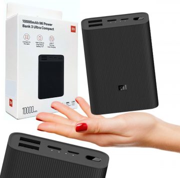 Внешний аккумулятор Xiaomi Mi Power Bank 3 10000 мАч Ультракомпактный Внешний аккумулятор Xiaomi Mi Power Bank 3 10000 мАч Ультракомпактный