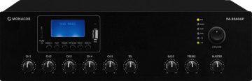 Цифровой микшерный усилитель MONACOR PA-806DAP