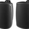 SPEAKER MONACOR WALL-04T/SW Melns cpl. 2 gab.